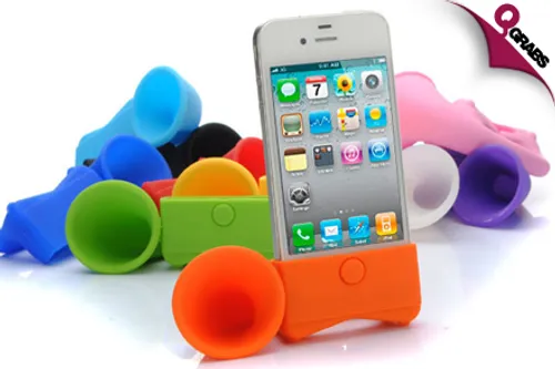 For QR15, Boost Your Music with an Amplifier for iPhone 4 & 4S - Choose from 7 Fun Colors! (QR49 Value)